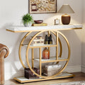 Table Basse en Metal, Finition Marron