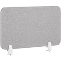 Bureau en Polyester, Finition Gris