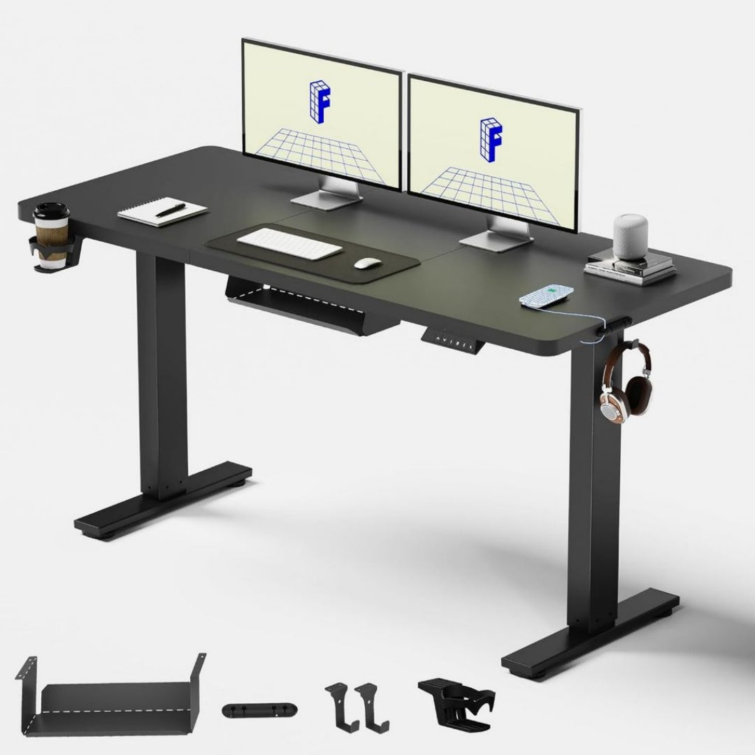 Bureau Assis-Debout Reglable au Design Fonctionnel et Moderne