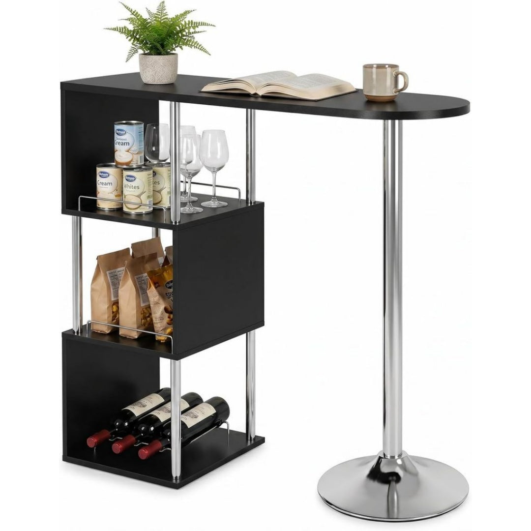 Table Haute / Mange-Debout – Metal, Blanc, 38,5 x 32 x 40 cm