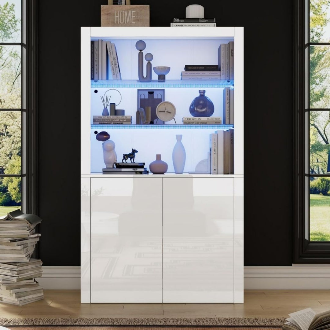 Vitrine Style Contemporain et Robuste