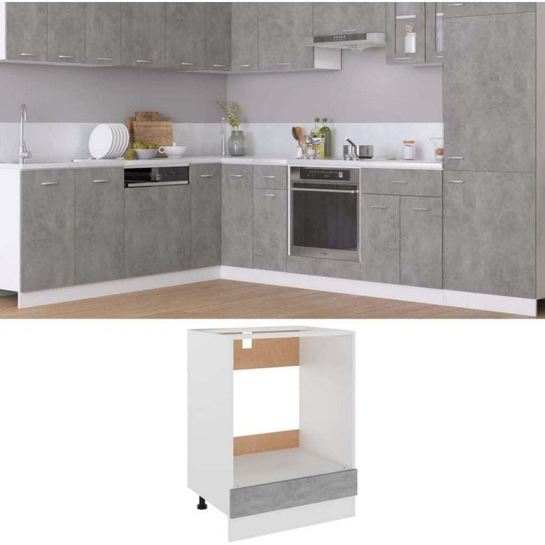 Meuble de Maison en Bois d'Ingenierie de Couleur Gris